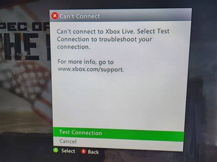 Xbox 360 apps cannot connect to Xbox Live